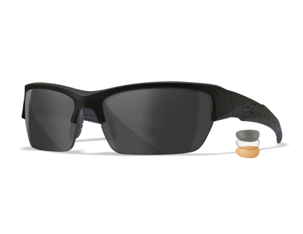 WILEY X VALOR - Black Frame with Smoke Grey / Clear / Light Rust Lenses