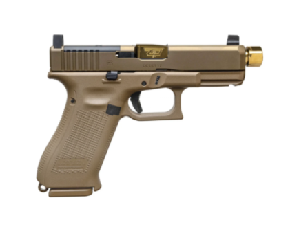 Glock 19X V OR 9mm 19rd w/Gold TB & OEM Barrel Included - PV1950703XSCT19X