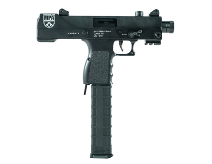 Masterpiece Arms Defender Top Cocking TB 9mm Pistol 5.5", Blk - MPA30T