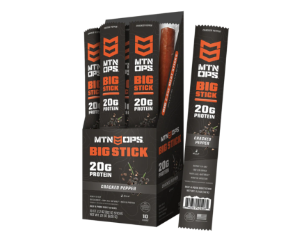 MTN OPS Big Meat Stick, Black Pepper - Pack of 10 - 4152181310