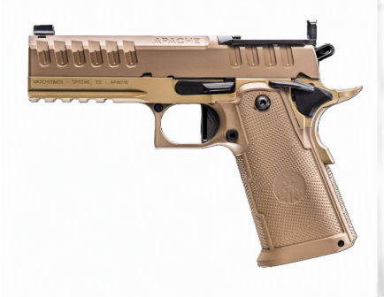 Watchtower Apache Commander DS 1911 4.25" 9mm OR 17rd Pistol, FDE - APACHE9MMCMNDRFDE