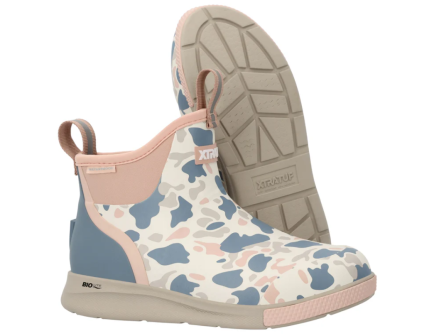 Xtratuf Womens Ankle Deck Sport Boot, Ivory Duck Camo