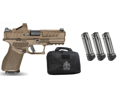 Springfield Echelon 4.0 Compact Gear Up 4" 9mm 18rd Handgun, FDE - EC9409F-U-PAC