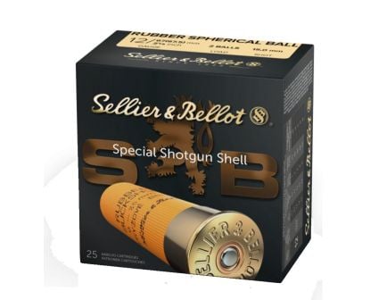 Sellier & Bellot 12ga 2 3/4" Rubber Ball Shotsell Ammunition 