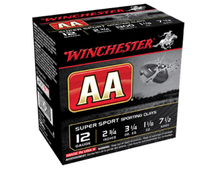 Winchester 12ga 2.75" 1 1/8oz #7.5 Super Sport SC Shotshell Ammunition - AASC127