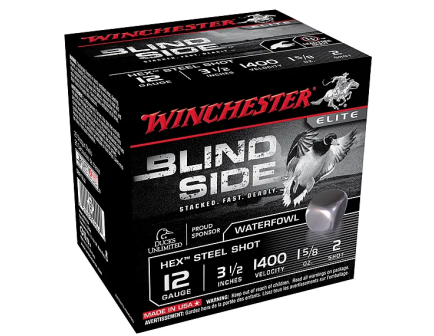 Winchester 12ga 3.5" #2 Blindside Hex Ammunition 25rds - SBS12L2