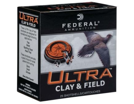 Federal 12ga 2.75" 2.75DE 1oz #8 Ultra Clay & Field Shotshell Ammunition 25rds - UC121SI 8