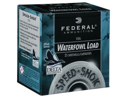 Federal 12ga 2.75" 1-/8oz #3 Speed-Shok Heavy HV Steel Shotshell Ammunition 25rds - WF147 3
