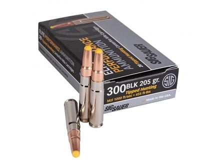 Sig Sauer 205 gr Jacketed Hollow Point .300 Blackout Ammo - E300H2SBR20