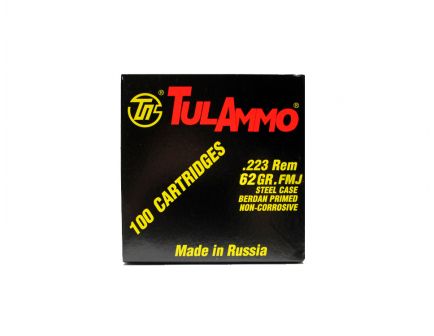 Tula 223 Remington 62gr FMJ Steel Cased