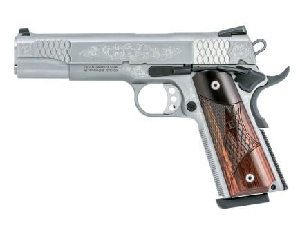 Smith & Wesson 1911 Engraved .45 ACP Pistol, Stainless