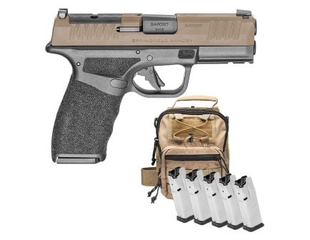 Springfield Hellcat Pro 9mm OSP 3.7" 15rd Bundle, FDE/BLK  - HCP9379FBOSPLC-23T