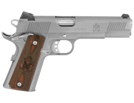 Springfield .45 ACP 1911 Pistol, 5" Barrel, Fixed Sights, Silver - PX9151LCA