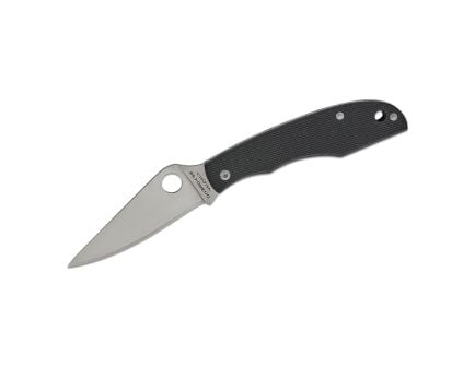 Spyderco Grasshopper Slipjoint Clip Point Knife, Black - C138GBKP