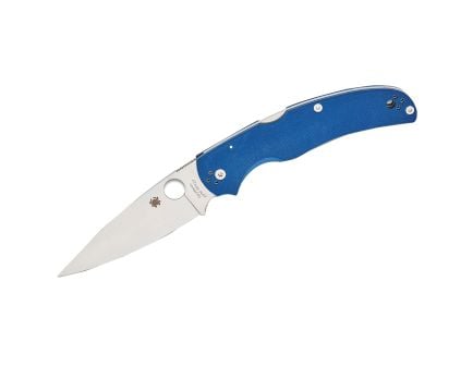 Spyderco Native Chief Folding Knife Drop Point, Cobalt Blue