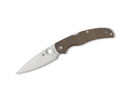 Spyderco Native Chief Folding Drop Point Knife, Brown - C244MPCW
