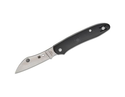 Spyderco Roadie XL Slipjoint Sheepsfoot Knife, Black - C267BKP
