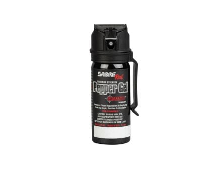 Sabre Crossfire Pepper Gel w/Belt Clip, 1.5 oz Black