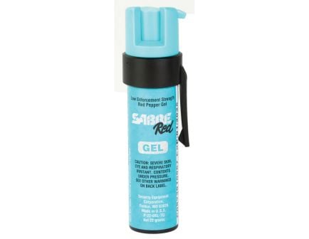 Sabre Pepper Gel Pocket Unit w/Clip, 12 g Aerosol Can Turquoise