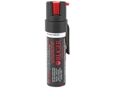 Sabre Ruger Compact Pepper Gel w/Clip, 0.75 oz Black