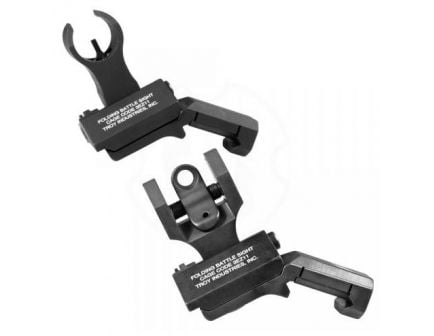 Troy 45 Degree Offset Sight Set (HK & Round Rear), BLK
