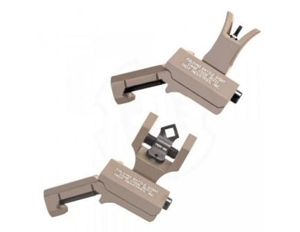 Troy 45 Degree Offset Sight Set (M4 & Di-Optic Rear), FDE