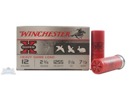 Winchester 12ga 2.75" 1-1/8oz 7.5 Super-X Heavy Game Load Ammunition 25rds - XU12H7