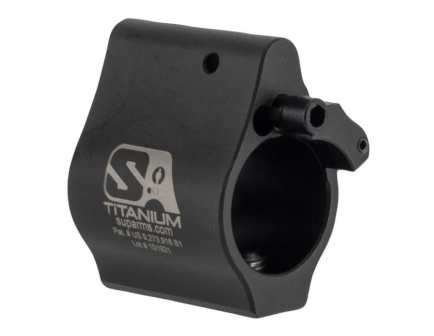 Superlative Arms Solid Set Screw Direct Impingement Adjustable Gas Block 0.625" x 1", Black