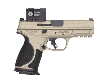 Smith & Wesson M&P9 M2.0 Spec VI Bundle 4" 9mm 15rd Pistol, Champagne w/ Aimpoint Acro P-2 Red Dot - 14634