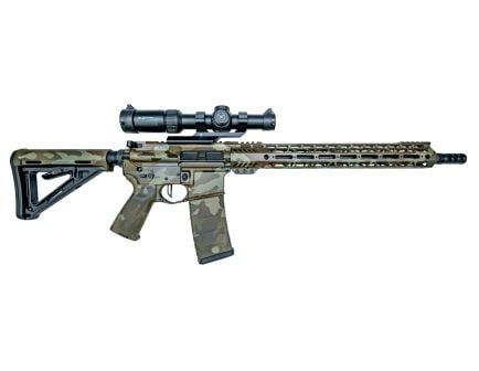PSA 16" M4 Carbine-Length 5.56 NATO Rifle w/ Vortex Strike Eagle - Swamp Moss Camo