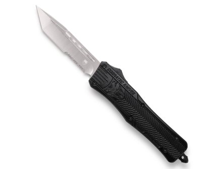 CobraTec Medium CTK-1 Tanto Serr, Black - MBCTK-1MTS