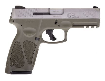 Taurus G3 9mm Pistol, Stainless/OD Green