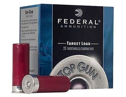 Federal 12ga 2.75" 7/8ox #8 Extra Lite Top Gun Shotshell Ammunition 25rds - TG12EL 8