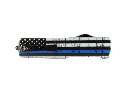 Templar Knife Premium Weighted We Back You Collection Folding/OTF Knife Tanto, Black/Blue