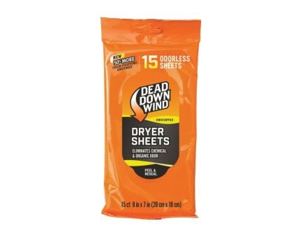 Dead Down Wind 8" x 7" Dryer Sheet, Pack of 30