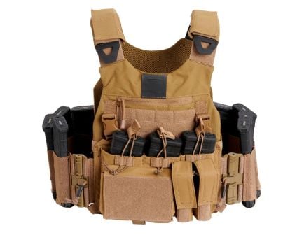 Guard Dog Body Armor Trakr Plate Carrier -FDE w/ front placard