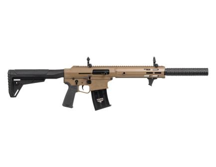 Panzer AR12 PRO-S 18.5" 12 Gauge Shotgun w/ Short Forend, FDE