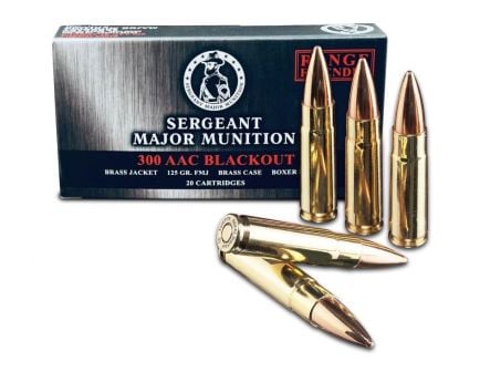 Tula SMM 125 gr FMJ Brass Cased 300 AAC Blackout Ammunition, 20 Rounds