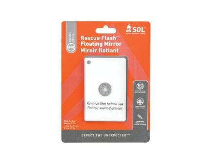 SOL Rescue Flash Floating Mirror, 2"