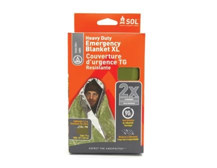 SOL 98" x 58" Heavy-Duty Emergency Blanket, OD Green