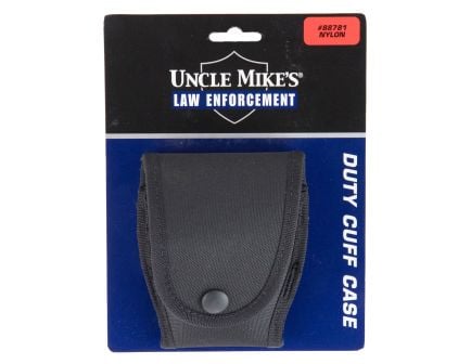 Uncle Mike's Nylon Handcuff Case w/ Flap | Black