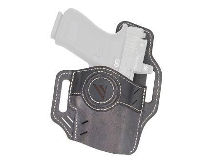 Versacarry Vintage Luna OWB Holster RH Leather SZ 01, Black/Gray