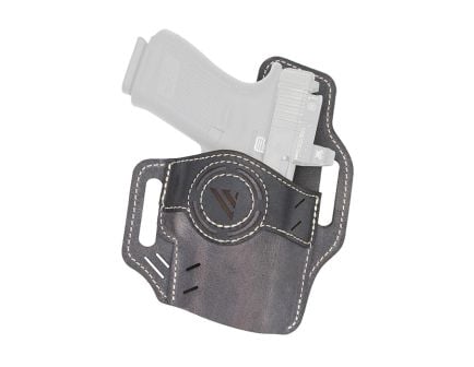 Versacarry Vintage Luna OWB Holster RH Leather SZ 02, Black/Gray
