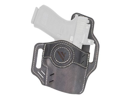 Versacarry Vintage Luna Sig Sauer P365 OWB Holster RH Leather SZ 04, Black/Gray