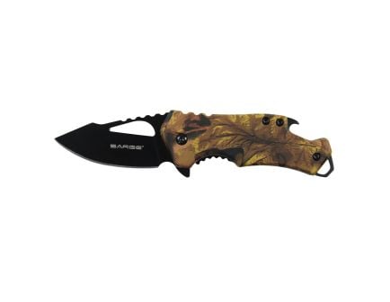 Sarge Knives Fuse Folding Knife with Bottle Opener Clip Point, Camouflage