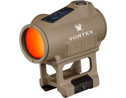 Vortex - Crossfire II 2 MOA Solar Red Dot - Tan - CF2-RD2-SLR-T