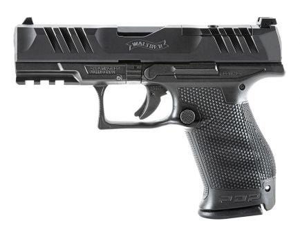 Walther PDP Compact 4" OR 10 Round 9mm Pistol, Black