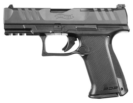 Walther PDP F Series 4" Optics Ready 9mm Pistol, Black