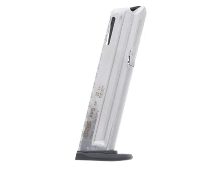 Walther PPQ  22LR 10rd Magazine, Black/Stainless