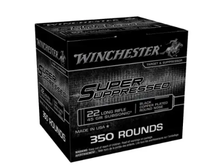 Winchester Super Suppressed 22LR 45gr 350rds-SUP22LRB2